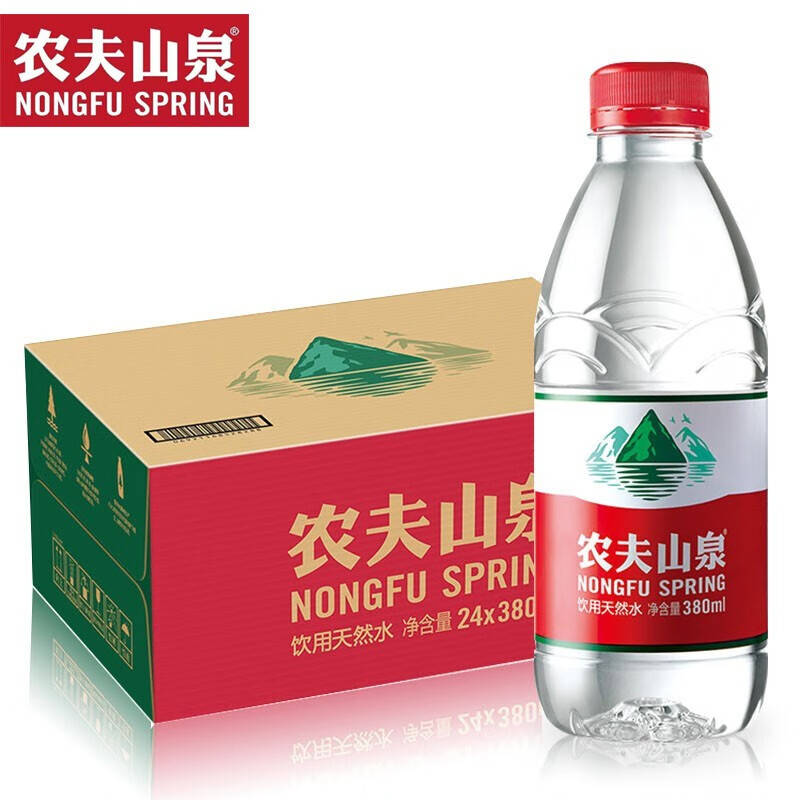 农夫山泉 天然水380ml*24瓶整箱高清大图