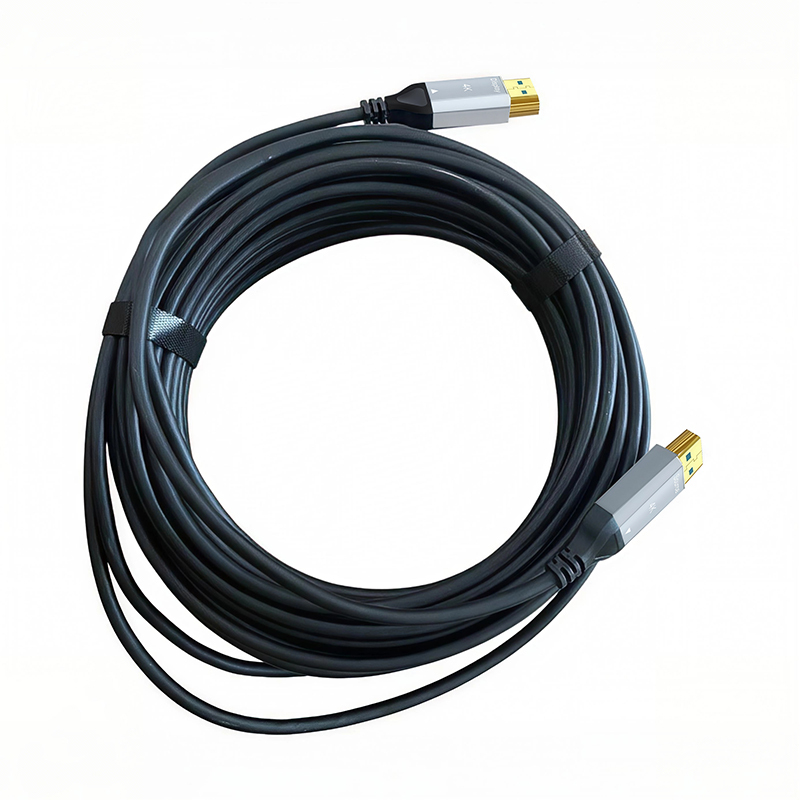 领柯捷 LKJ-H02 HDMI转HDMI 15米 光纤HDMI视频信号线 (计价单位:根) 黑色高清大图