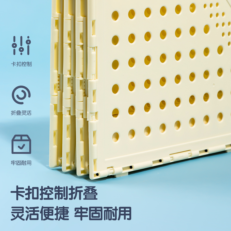 得力TB505三联学生折叠书立 白 三联可折叠桌面书立置物架书收纳 桌上收纳书架书籍挡靠文件框高清大图