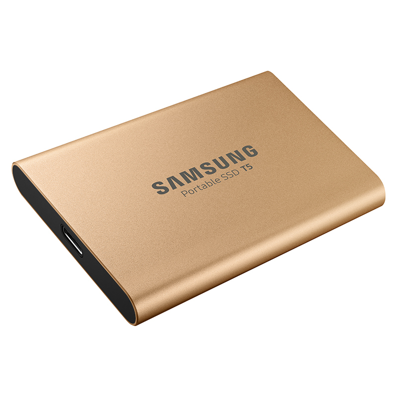 三星（SAMSUNG）移动固态硬盘PSSD T5 500GB USB3.1 1.8英寸 金色版