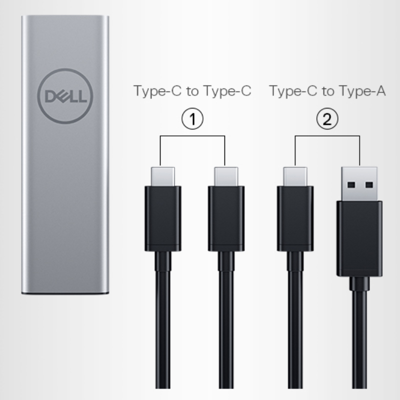 戴尔(DELL)便携式移动硬盘 250GB固态