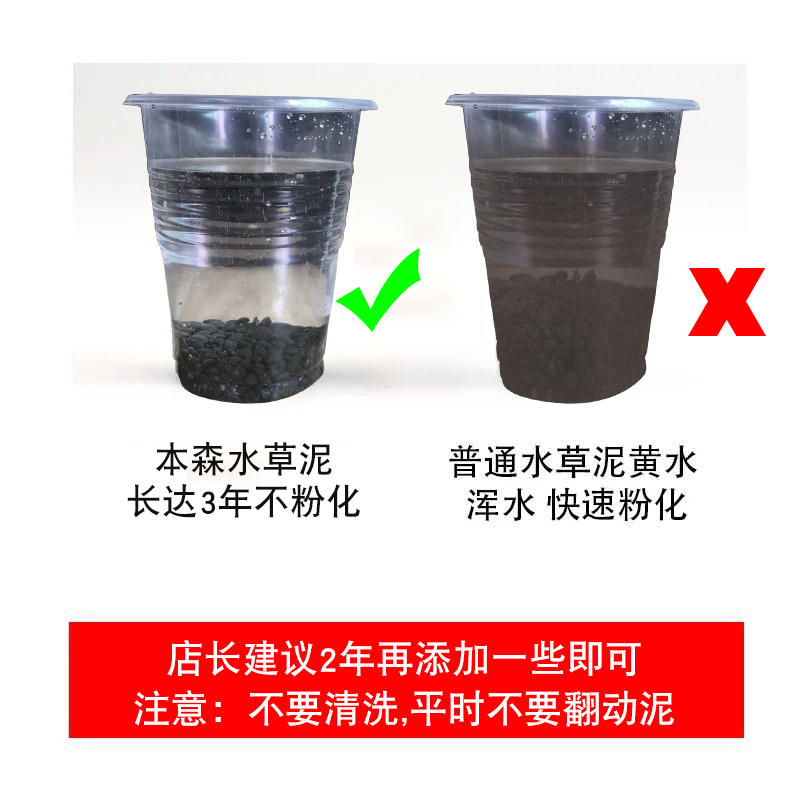 免邮鱼缸水泥种植土造景营养土缸底砂沙黑泥陶粒肥料基肥造景
