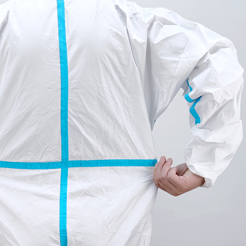 一次性防护服白色pp(连帽) xxxl高清大图