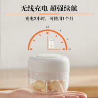 无线电动蒜泥家用切蒜器迷你打蒜搅大蒜拉蒜捣碎机小型蒜蓉器 敬平 粉色单杯[250ml杯+刀]研磨碗(碎物器)