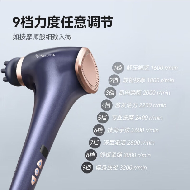 西屋Westinghouse 筋膜枪MA30-BU(NM)高清大图