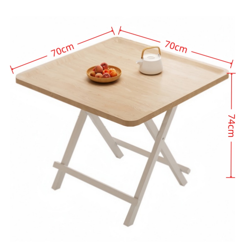 悦兴诚方形餐桌70cm张高清大图