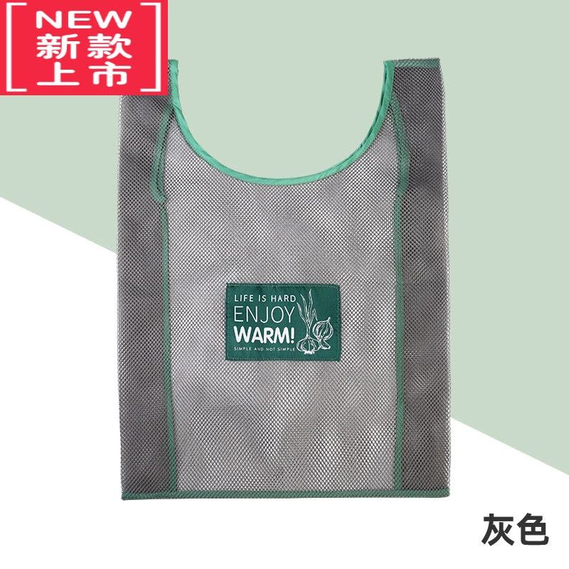 可莉允放蒜头姜收纳袋挂袋墙挂式厨房多功能壁挂储物袋洋葱大蒜透气网袋图片