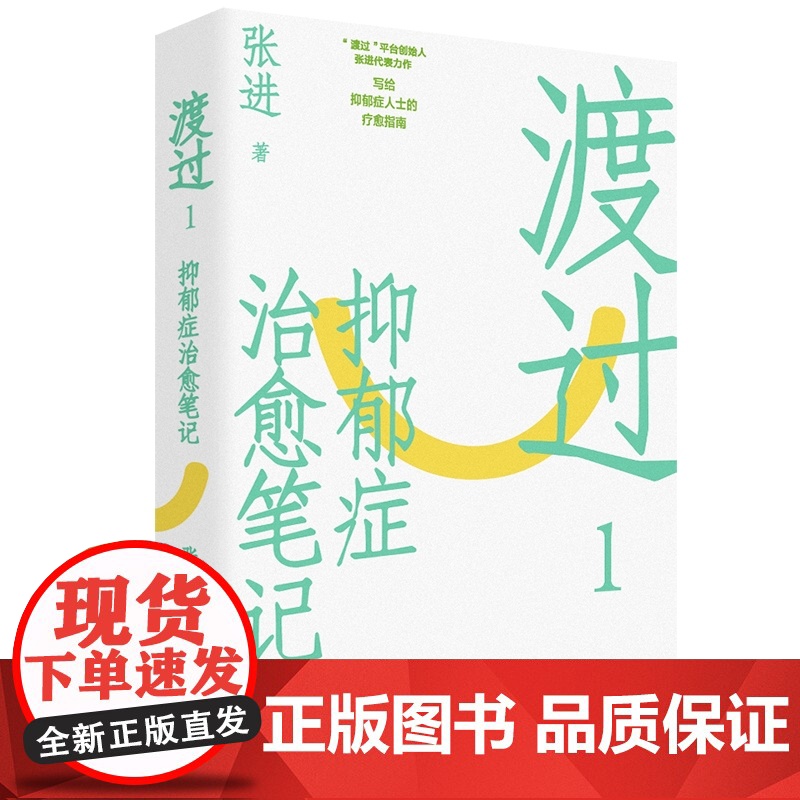 渡过1:抑郁症治愈笔记 张进 著 写给抑郁症人士的疗愈指南理解预防抑郁舒缓情绪走出阴霾情绪自控 社会科学心理学书籍高清大图