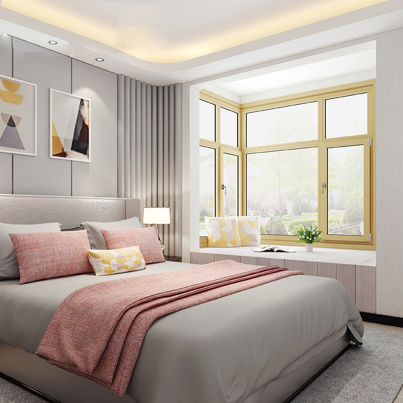 锦上宅门窗卧室阳台隔音玻璃窗3级降噪iv70铝包木窗视频