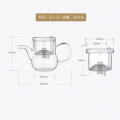KAMJOVE/金灶 明尊 EC-01飘逸杯耐热玻璃茶具家用冲茶器过滤泡茶 EC-23(360ML)