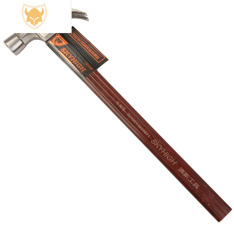 西默工具羊角锤木工锤子绝缘柄特钢圆头麻面带磁全钢锤木匠起钉锤