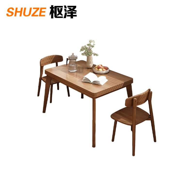 枢泽 餐桌 一桌二椅 套高清大图