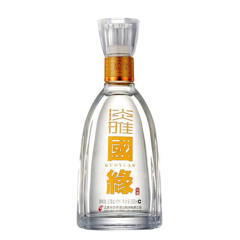 今世缘国缘淡雅 42度浓香型白酒 单瓶500mL高清大图