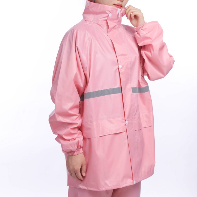 雨衣雨裤男女通用套装防暴雨马卡龙色防暴雨轻奢时尚雨衣雨披高清大图