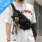 封后帆布工装斜挎包潮牌男士百搭休闲胸包简约腰包小挎包女日系单肩包单肩包男