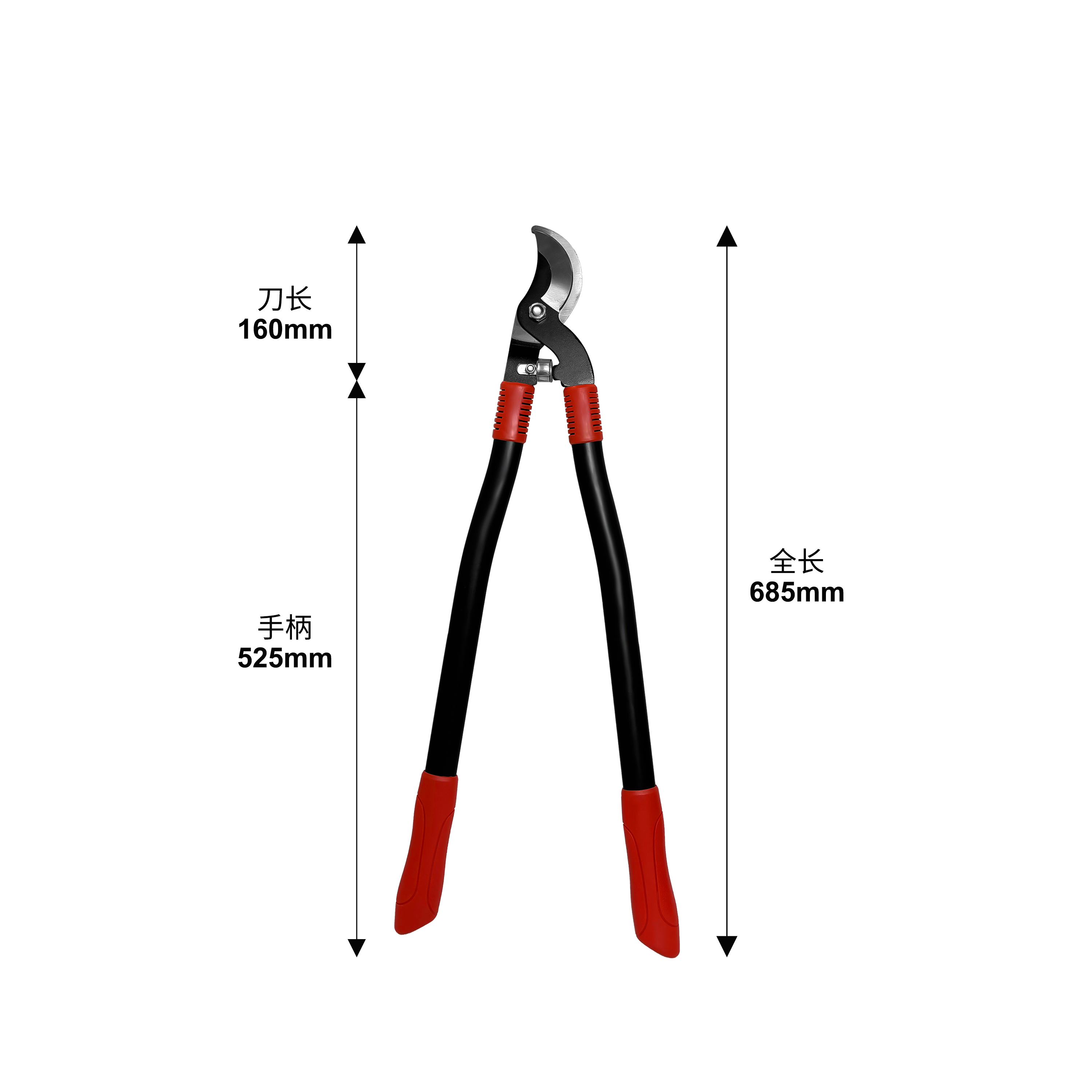 冰将 粗枝剪伸缩鲨鱼口修枝剪 685mm 把高清大图