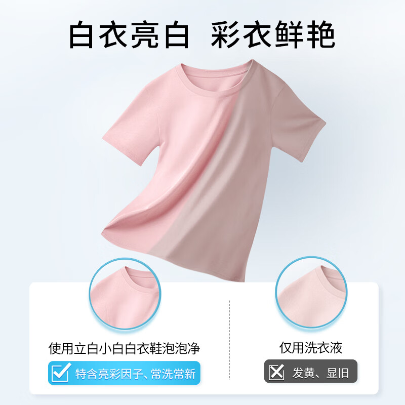 立白小白白 衣鞋去污泡泡净300g 泡立净免揉搓 爆炸盐去黄去渍高清大图