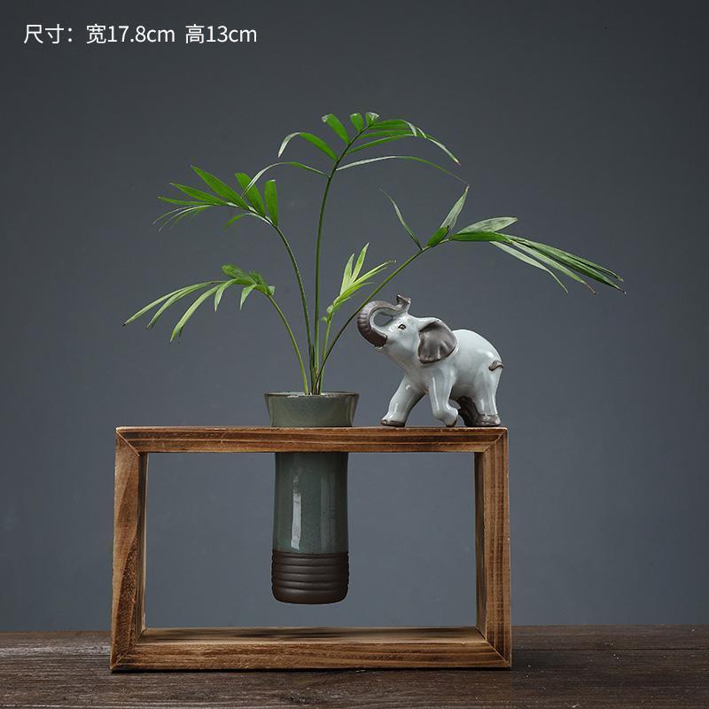 美帮汇创意陶瓷花盆简约仿真杜鹃花植物摆件家用室内组合盆栽装饰品高清大图