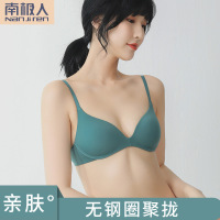 南极人(NanJiren)2021新款文胸内衣女无钢圈小胸聚拢学生夏薄款无痕文胸