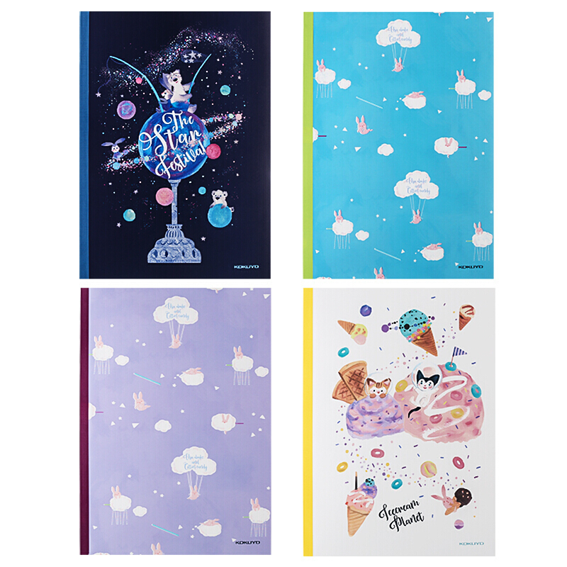 国誉kokuyo设计本b5软抄本40页可爱设计封面无线装订笔记本学习本