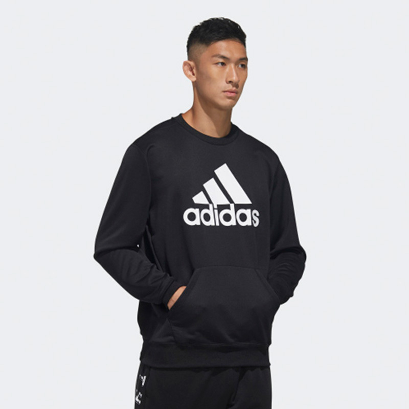 阿迪达斯Adidas卫衣男2020圆领运动套头衫新款长袖T恤FM5341