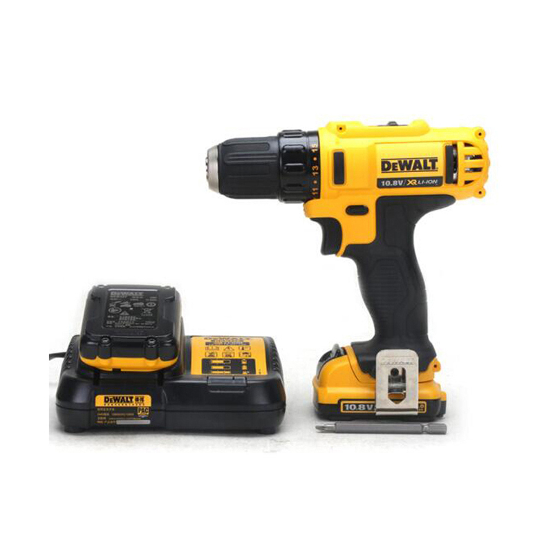 工具库 得伟DeWALT 10.8V锂电充电式电钻起子 2x2.0Ah电池套装 DCD710