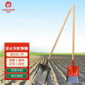 科赛龙 1.2米木柄方型铁锹 方锹铁锨平锹 锰钢淬火 银白1号