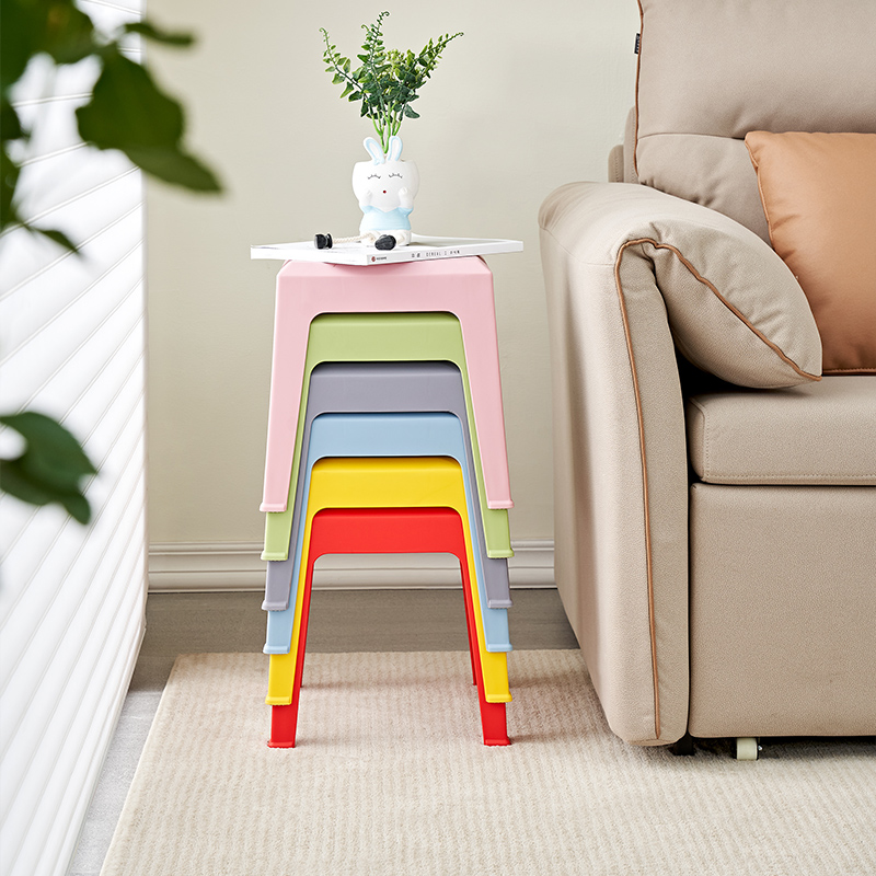 全友家居小凳子客厅马卡龙多色可选方板凳小矮凳高清大图
