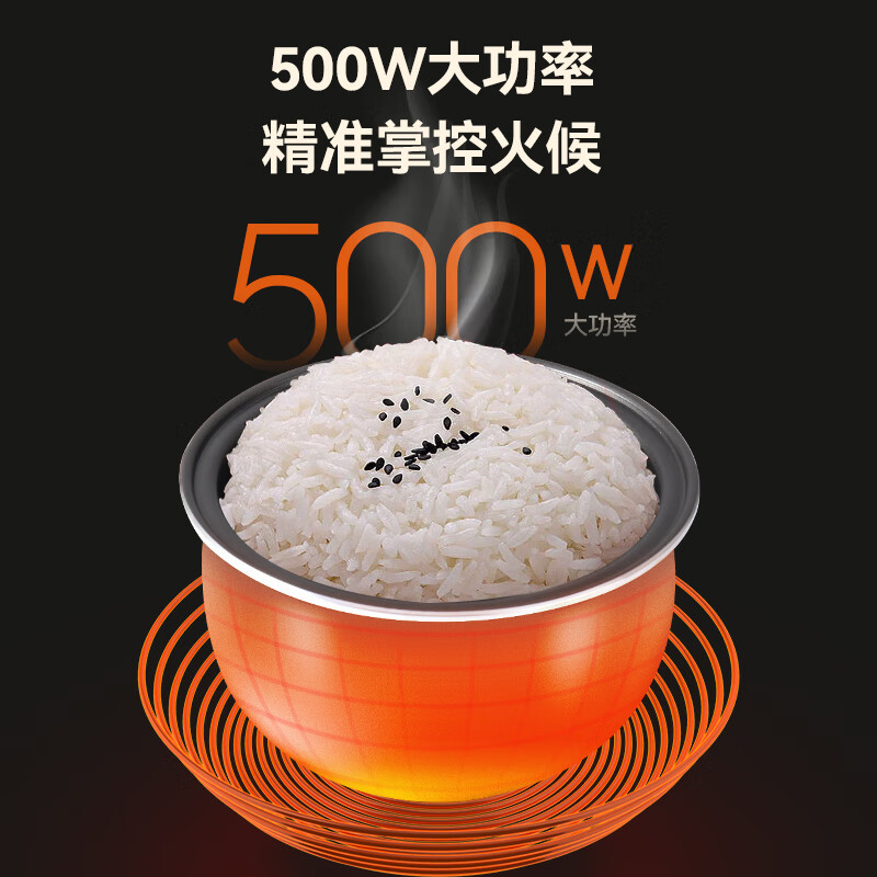 康佳(KONKA) KRC-30ZS501 电饭煲 3L (单位:台) 雅黑色高清大图