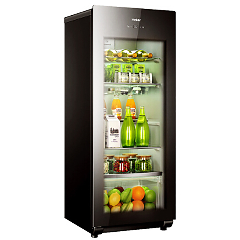 海尔（Haier） LC-168H高档冰吧玻璃冷藏展示冰柜 家用酒柜茶叶柜 保鲜冷柜 水果立式柜