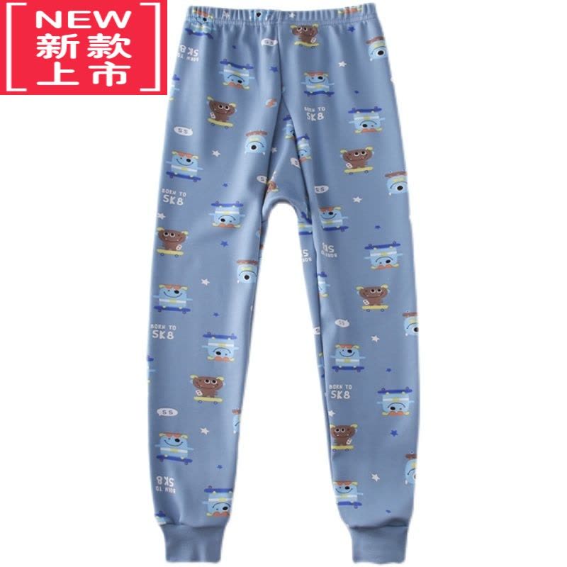 可莉允胖童保暖裤男童大童加厚加绒秋裤儿童宽松加大居家内裤打底棉毛裤图片