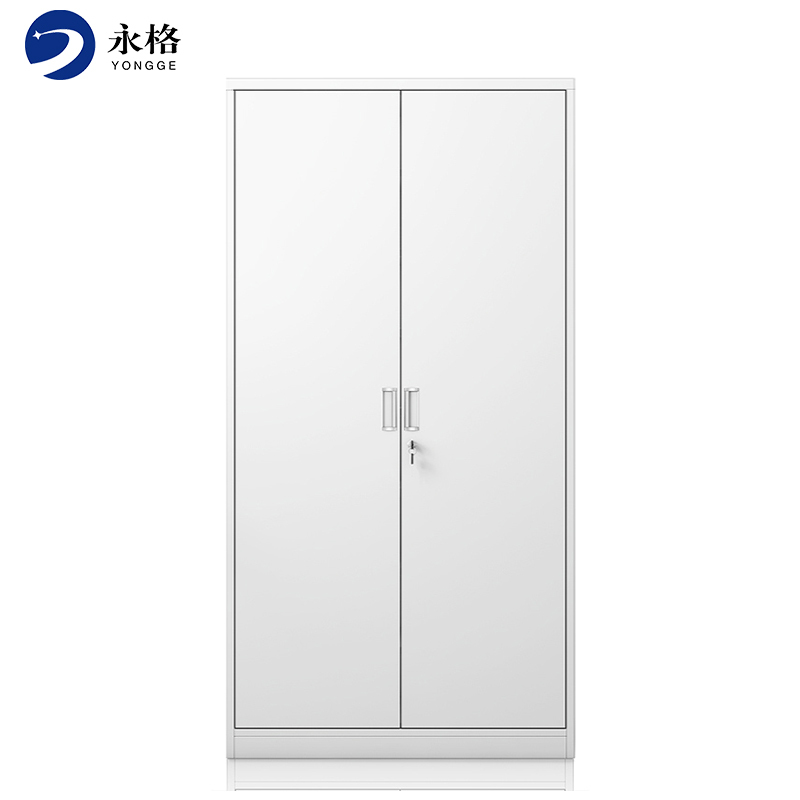 永格财务室文件柜铁皮柜档案办公资料柜子钢制储物柜带锁四层凭证柜