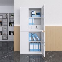 域赢电子保密柜密码锁文件柜铁皮柜办公室指纹锁资料柜档案柜通双节智能密码锁带抽