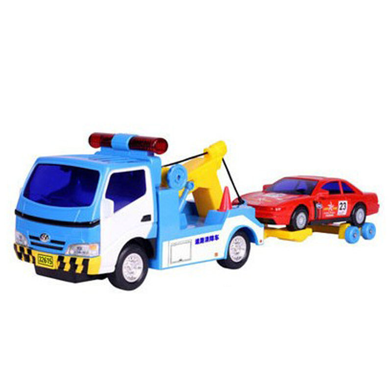 车32527清障车组合惯性工程车力利工程车汽车模型套装玩具清障车组合