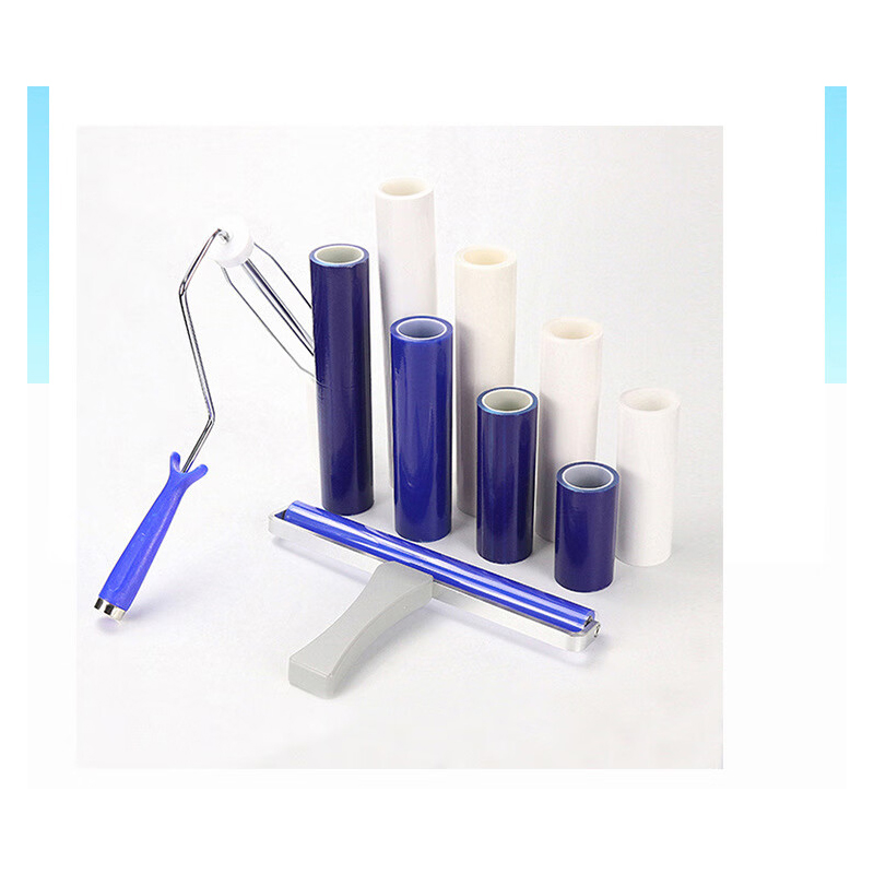 谋福 PE无尘粘尘滚筒 可撕式粘尘滚筒 清洁滚筒[10寸手柄支架(10个)]高清大图