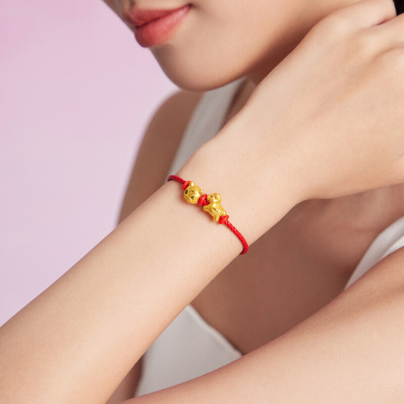 周大福SOINLOVE宝藏女孩元气生肖小马足金黄金转运珠 VR1724礼物高清大图