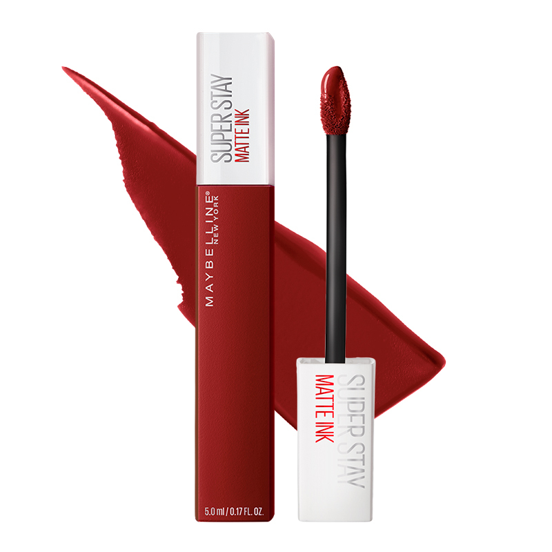 美宝莲(Maybelline)superstay巨持色哑光液体唇膏117 复古砖红 5ml/雾面哑光唇彩唇釉口红接吻棒