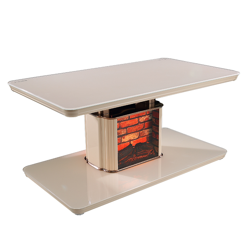 美之家辉煌欧式动态仿真火壁炉智能升降电暖炉140*80*57-72cm电暖茶几