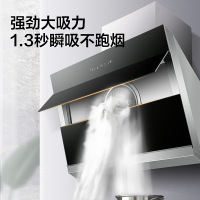 奥克斯抽油烟机家用 厨房体感侧吸式大吸力吸油烟机CXW-258-CW51-S