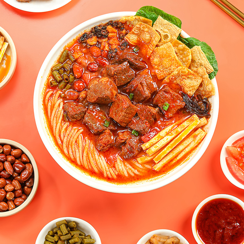 好欢螺番茄牛腩螺蛳粉385克*6袋礼盒装柳州特产酸辣米线速食方便面