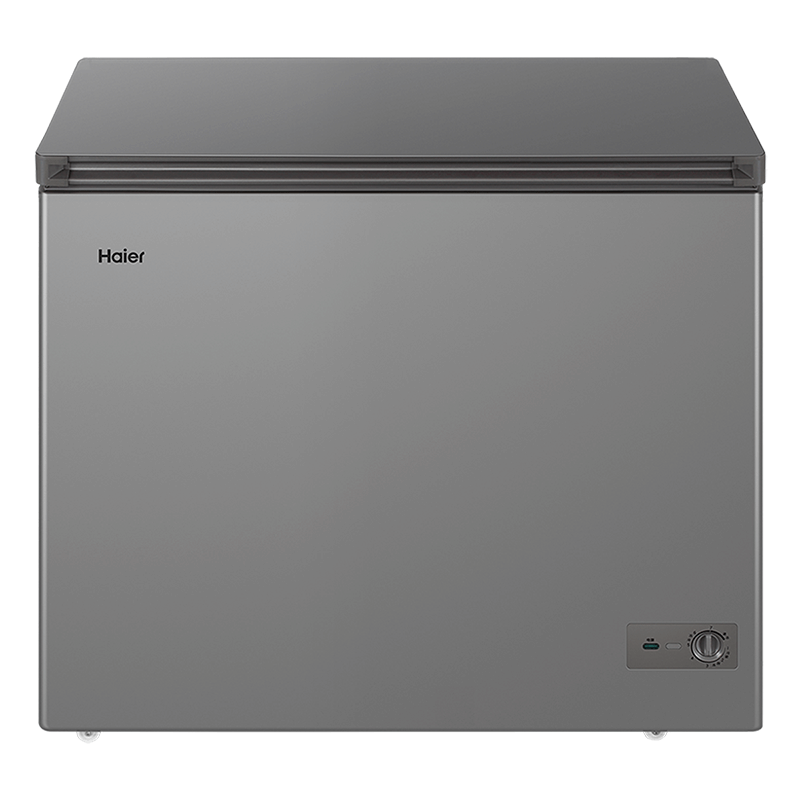 海尔冰柜家用无需除霜冷柜 冷藏冷冻双温双箱冰柜 卧式商用冷冻柜 母婴母乳保鲜柜 [新升级款]311升单门双温潮流钛金灰图片