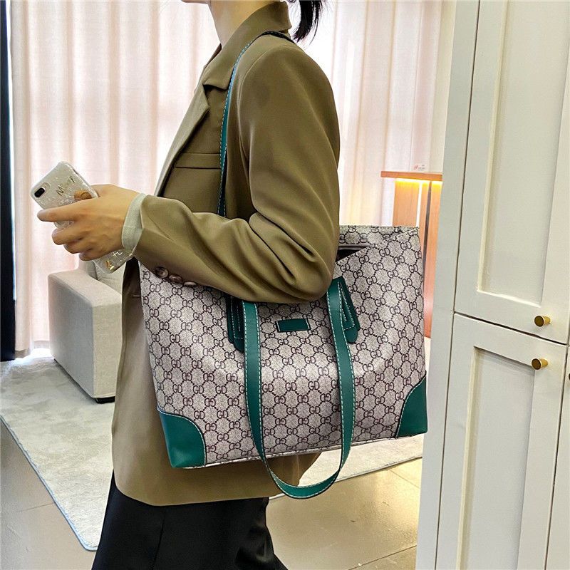 女包 透明果冻包包购物包2020夏季新款沙滩大容量包潮单肩手提包 绿色