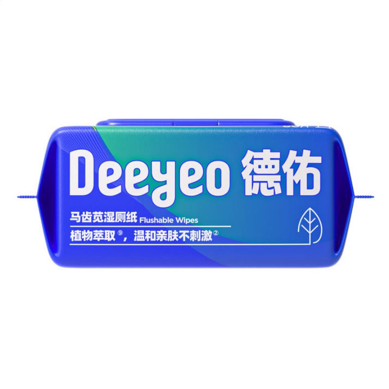德佑马齿苋湿厕纸80片/包6包高清大图