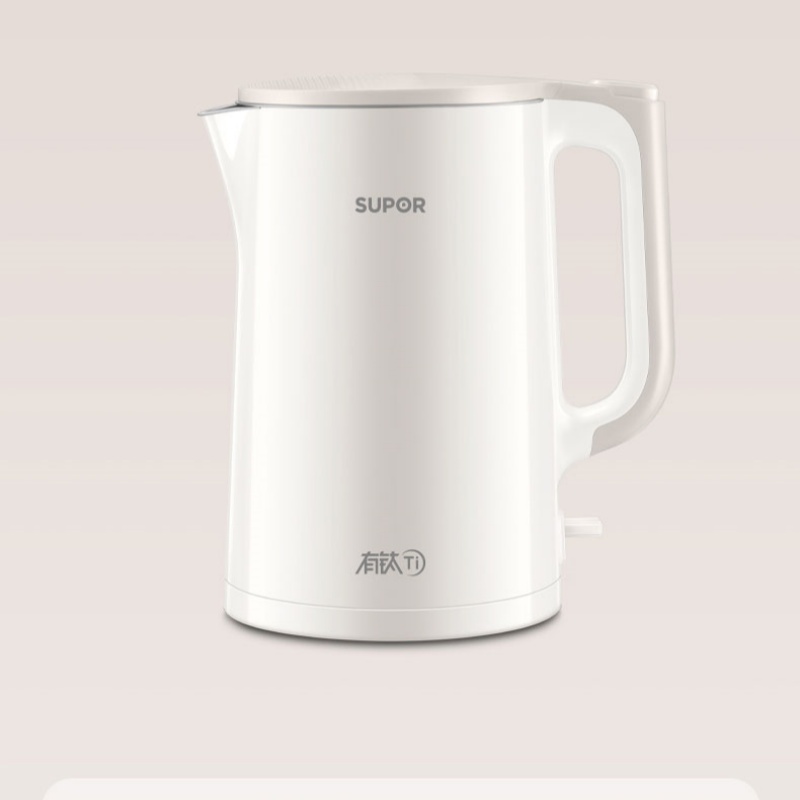 苏泊尔云白2.0L纯钛电水壶底盘加热进口温控器长效保温大容量SW-20S03T