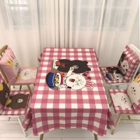 卡通棉麻布艺桌布韩式可爱布朗熊圆方桌儿童餐桌长方形小清新台布