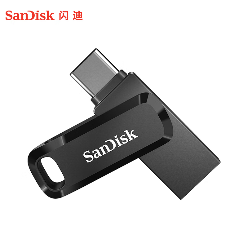 闪迪(SanDisk)64GB Type-C USB3.2 手机U盘DDC3黑色 读速高达300MB/s 自动备份 手机高清大图