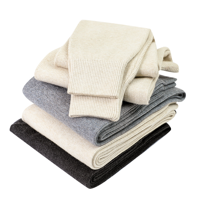 山羊绒裤男加厚保暖羊绒裤女士打底羊毛裤冬男女厚款保暖毛线裤纯色保暖裤修身打底裤羊毛保暖裤男大码内穿毛裤女高清大图