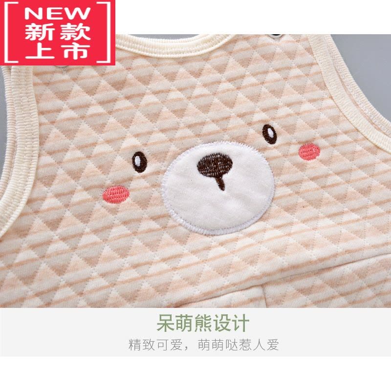 可莉允宝宝背带裤保暖内衣儿童加厚秋衣秋裤婴儿彩棉套装0-1岁2夹棉保暖裤图片