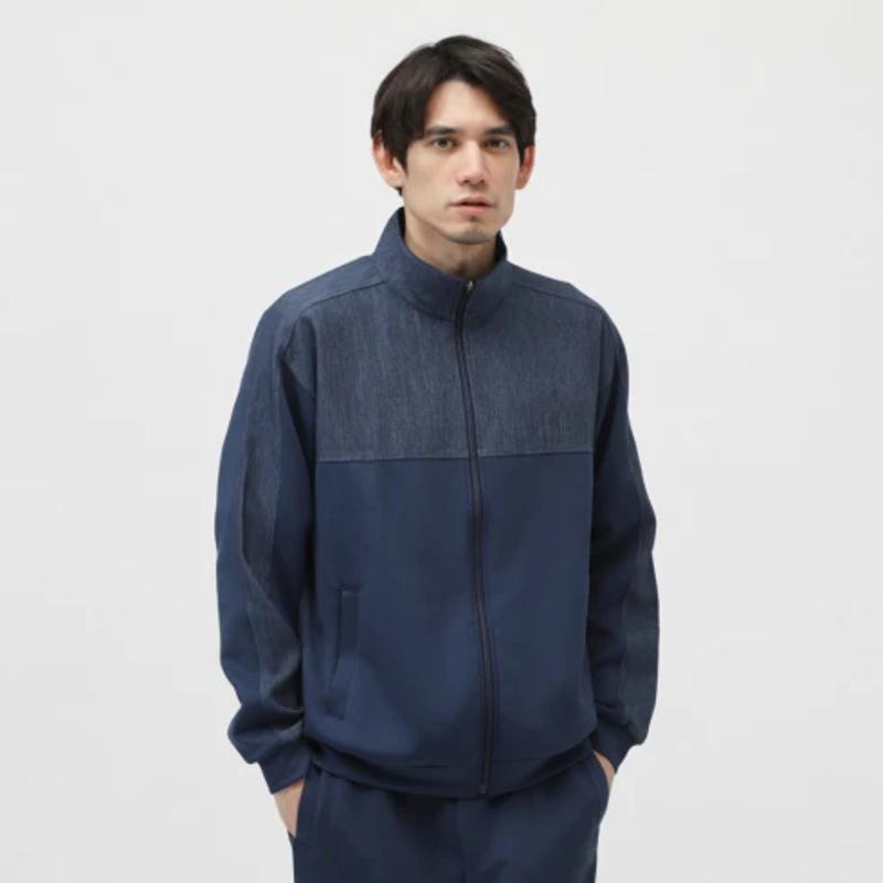 New Balance男士运动休闲外套 denim风格拼接设计多场合适用夹克高清大图