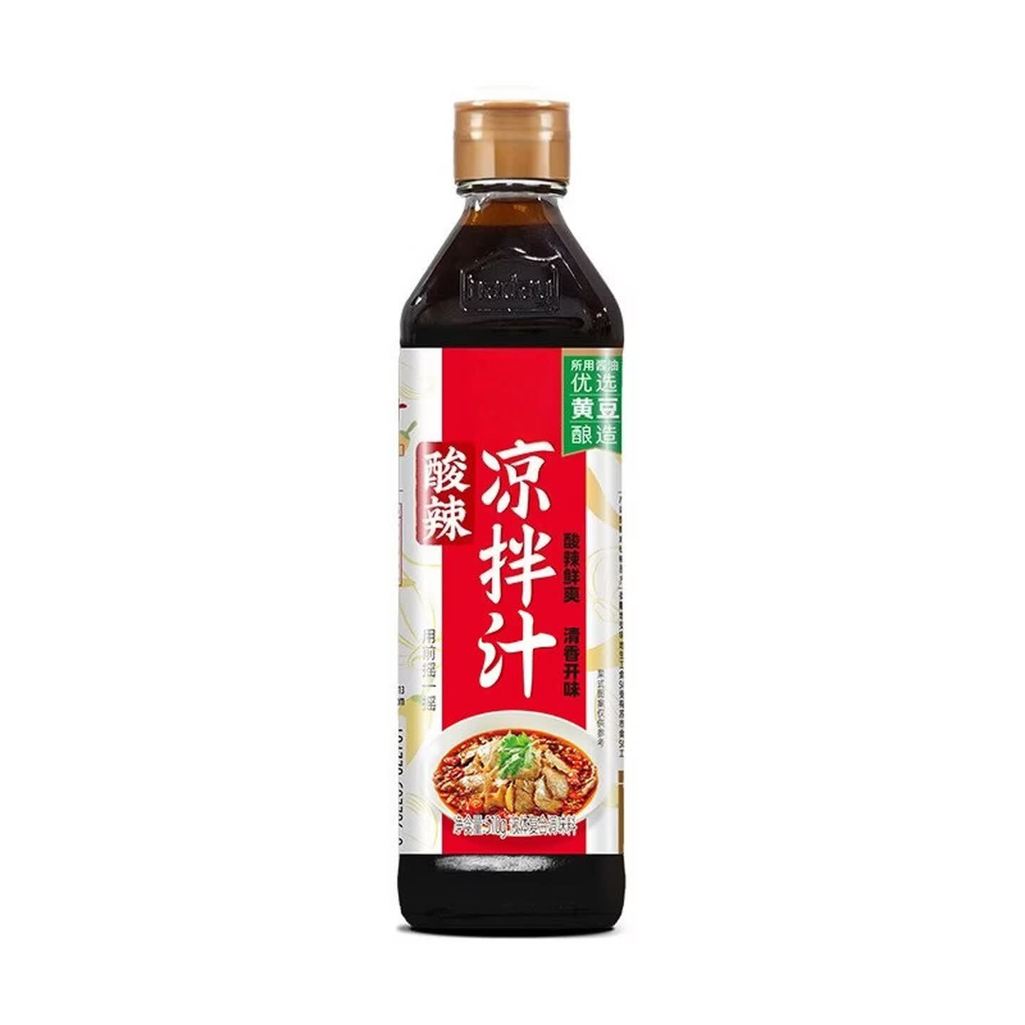 海天酸辣凉拌汁510g家用凉菜调味汁0脂凉拌菜专用调料汁 酸辣凉拌汁510g*1瓶(非0脂)